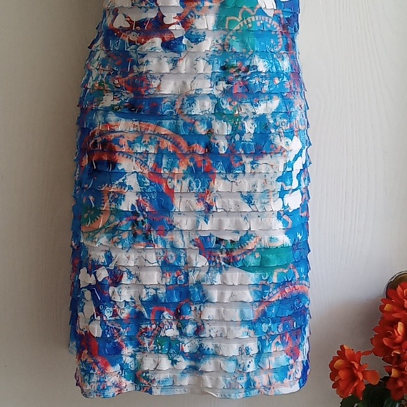 Cubism | Floral Print Frilled Dress - Picture 4 of 8